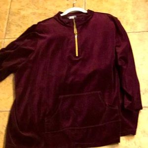 CATHERINES VELOUR JOGGER WINE 4X/2XPANTS